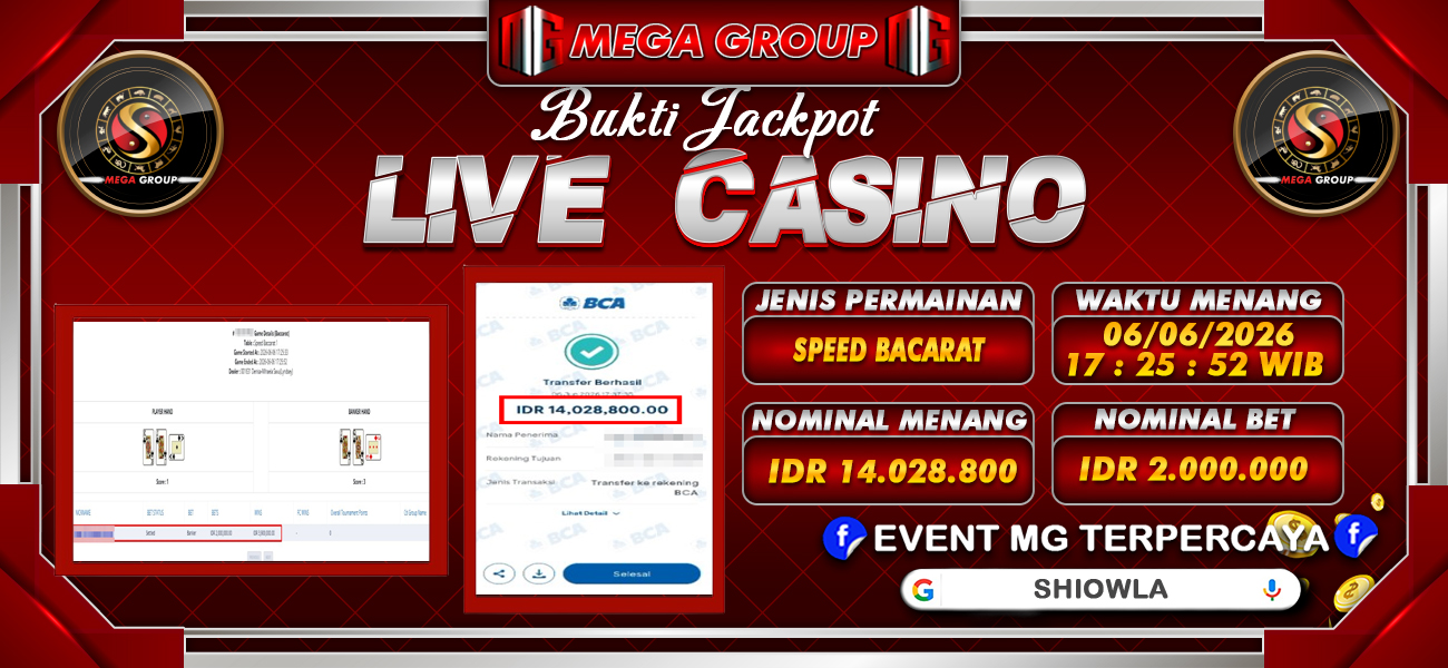 Bukti JP situs Shiowla hari Sabtu, 06 Juni 2026